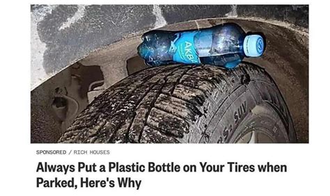 Why Put a Plastic Bottle on Your Tire When Parked: A Curious Exploration of Unconventional Wisdom